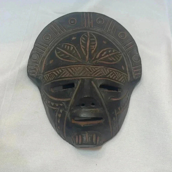 Vintage Mayan Clay Mask - Picture 1 of 2
